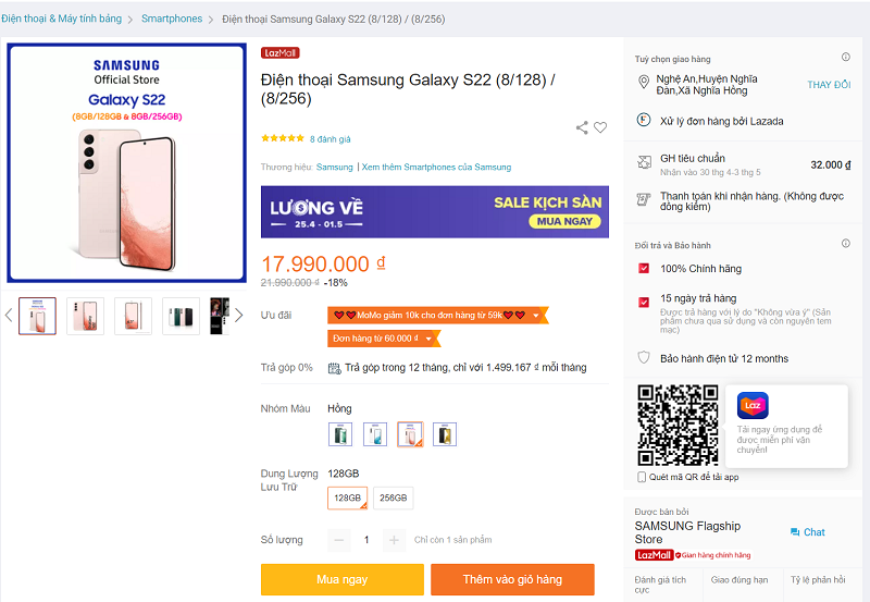 Đánh giá Samsung Galaxy S22