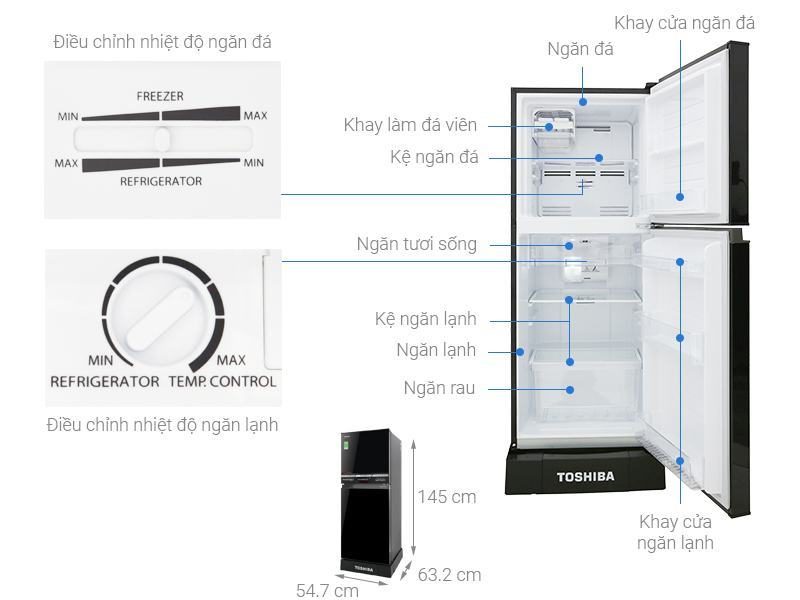 Tủ lạnh Toshiba Inverter 
