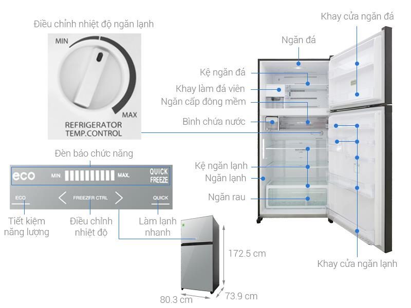 Tủ lạnh Toshiba Inverter 