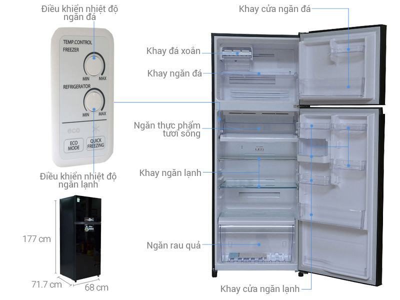 Tủ Lạnh Panasonic NR-JD5100S-W-506L Nội Địa Nhật | Sudiho