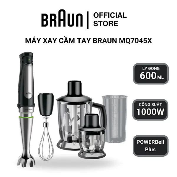 3 máy xay cầm tay Braun bán chạy nhất hiện nay