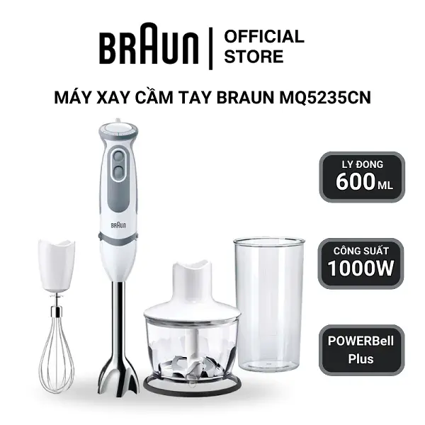 3 máy xay cầm tay Braun bán chạy nhất hiện nay