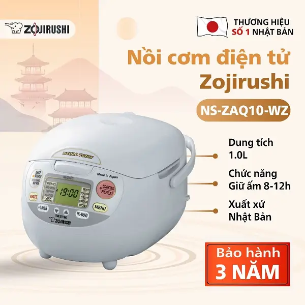 3 nồi cơm điện Zojirushi tốt nhất 2025