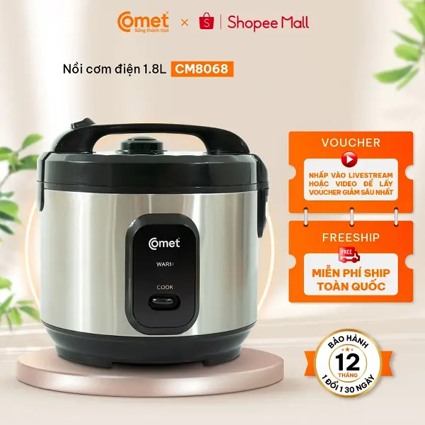 Top 5 nồi cơm điện Comet tốt nhất 2025