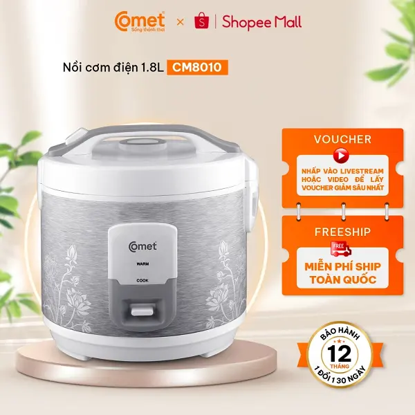 Top 5 nồi cơm điện Comet tốt nhất 2025