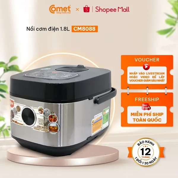 Top 5 nồi cơm điện Comet tốt nhất 2025