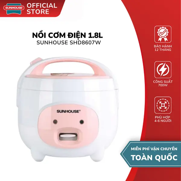 Top 5 nồi cơm điện Sunhouse tốt nhất 2025