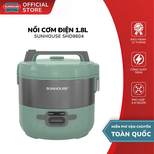 Top 5 nồi cơm điện Sunhouse tốt nhất 2025