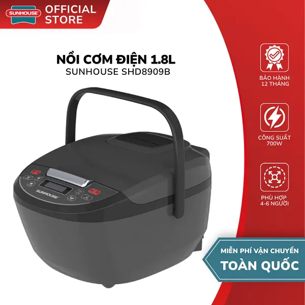 Top 5 nồi cơm điện Sunhouse tốt nhất 2025