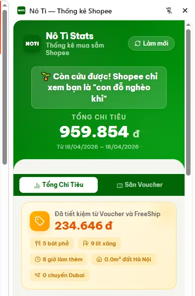 Cách xem tổng số tiền đã mua trên Shopee