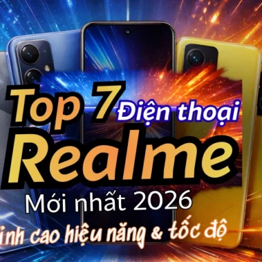 Top 7 điện thoại Realme mới nhất 2026: Đỉnh cao hiệu năng và tốc độ